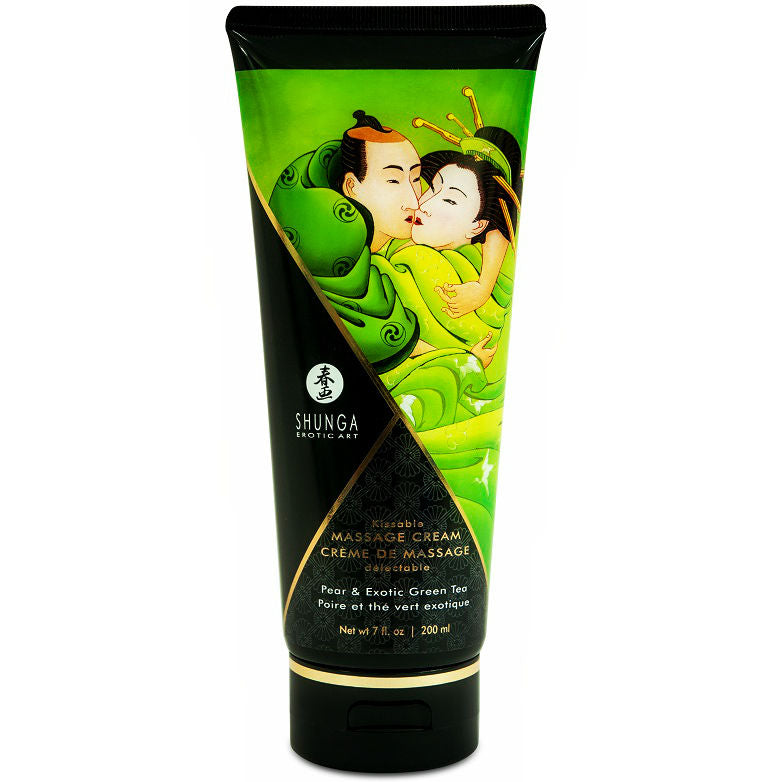 SHUNGA - BIRNE & GRÜNER TEE MASSAGECREME 200 ML - Sexotim