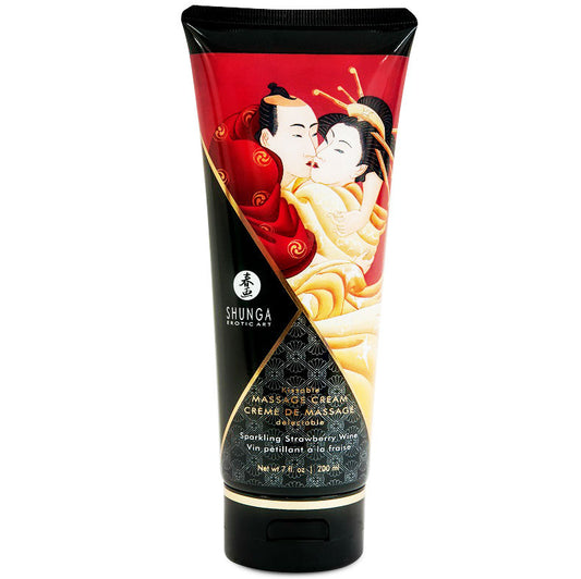 SHUNGA - ERDBEER-CAVA-MASSAGECREME 200 ML - Sexotim