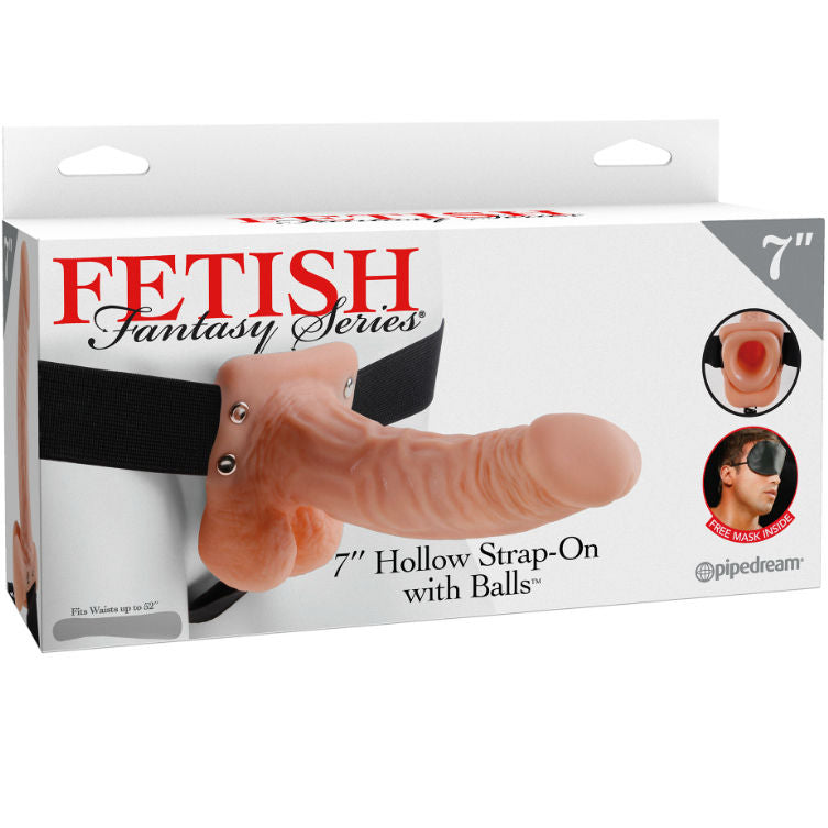 FETISH FANTASY SERIES - 7 HOHL STRAP-ON MIT BLLEN 17,8 CM FLEISCH - Sexotim