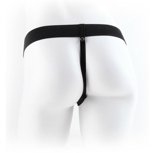 FETISH FANTASY SERIES - 9 HOHL STRAP-ON MIT BLLEN 22,9 CM BRAUN - Sexotim