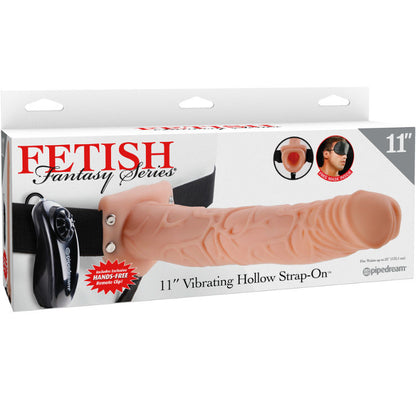 FETISH FANTASY SERIES - 11 HOLLOW STRAP-ON VIBRIEREN MIT BLLEN 27,9CM FLEISCH - Sexotim