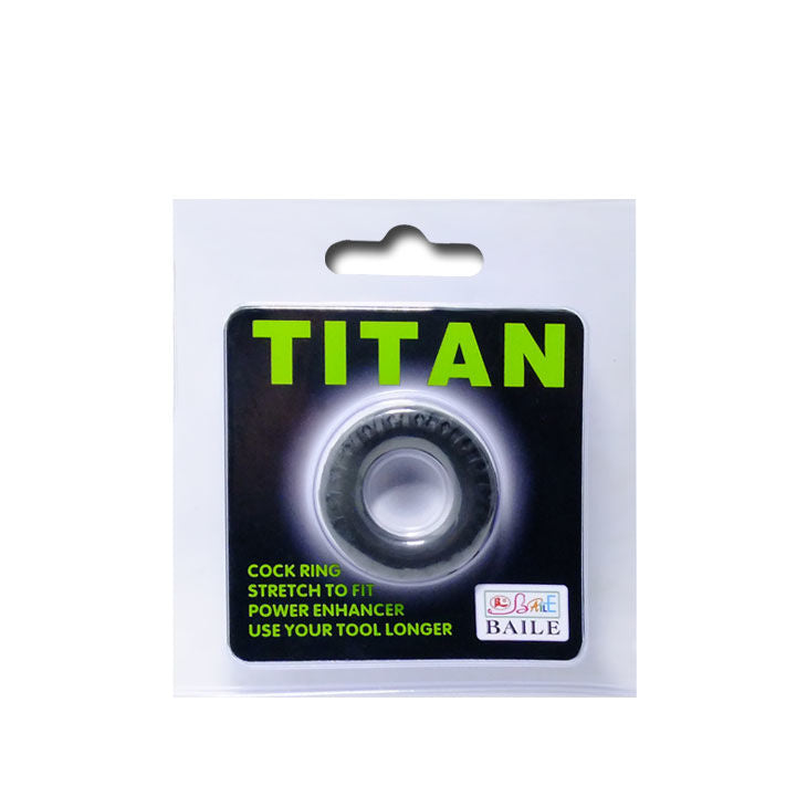 BAILE - TITAN COCKRING SCHWARZ GRÜN 2 CM - Sexotim