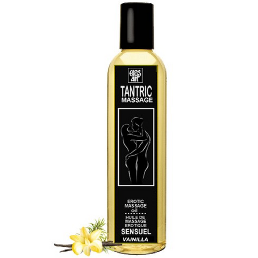 EROS-ART - NATÜRLICHES TANTRISCHES MASSAGEÖL UND APHRODISIAKUM VANILLE 200 ML - Sexotim