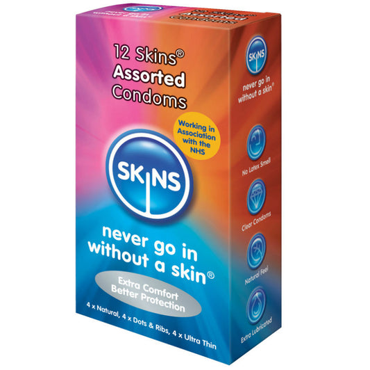 SKINS - CONDOMS ASSORTED 12 PACK - Sexotim