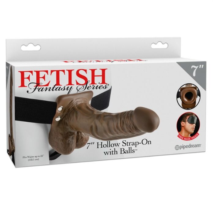 FETISH FANTASY SERIES - 7 HOHLER STRAP-ON MIT BLLEN - Sexotim