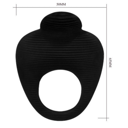 PRETTY LOVE - THIMBLE VIBRATORRING SCHWARZ - Sexotim