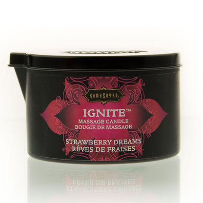 KAMASUTRA - STRAWBERRY DREAMS MASSAGEKERZE 170 GR - Sexotim