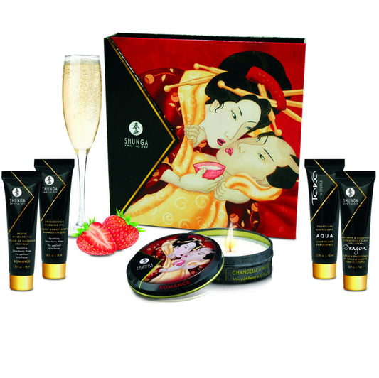 SHUNGA - GEHEIMES GEISHA-ERDBEER- UND CAVA-KIT - Sexotim