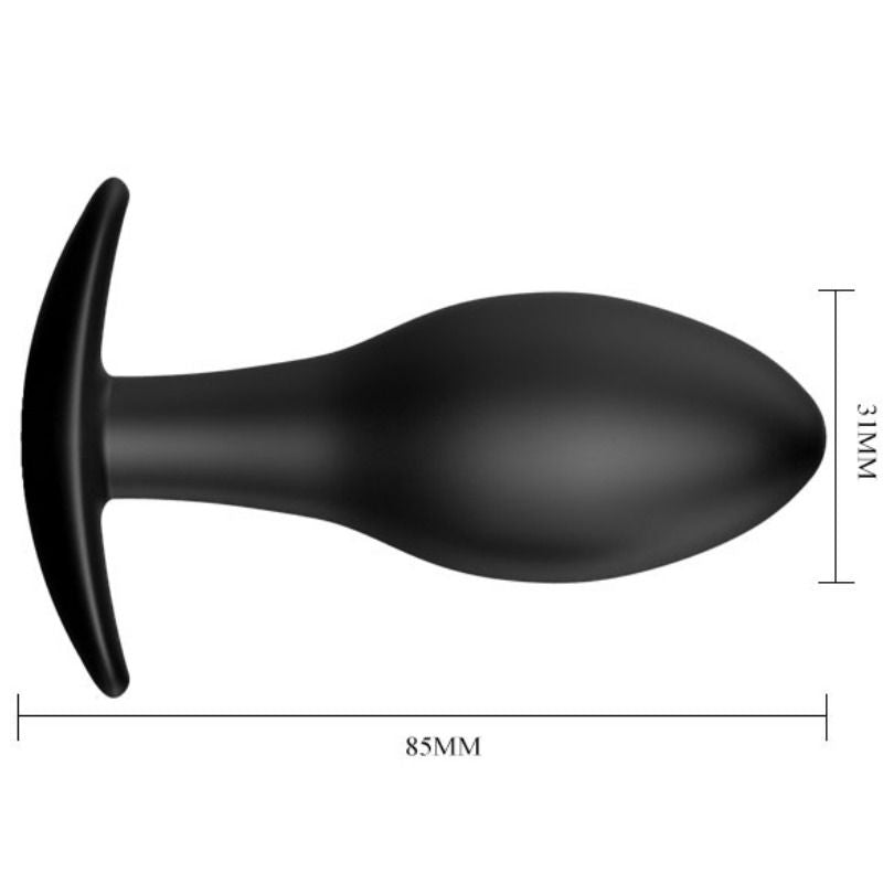 PRETTY LOVE - ANAL PLUG SILIKONANKER 8.5 CM SCHWARZ - Sexotim