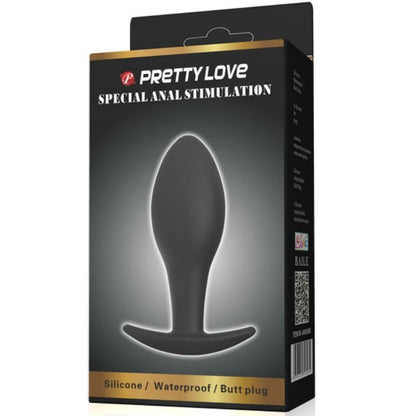 PRETTY LOVE - ANAL PLUG SILIKONANKER 8.5 CM SCHWARZ - Sexotim