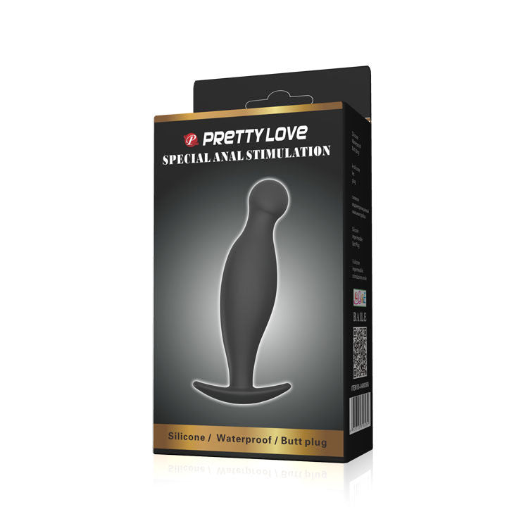 PRETTY LOVE - SILIKON ANALPLUG 11.7 CM SCHWARZ - Sexotim