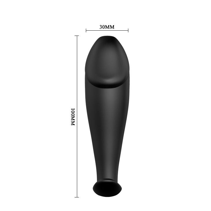 PRETTY LOVE - SILIKON ANAL PLUG PENIS FORM UND 12 VIBRATIONSMODI SCHWARZ - Sexotim