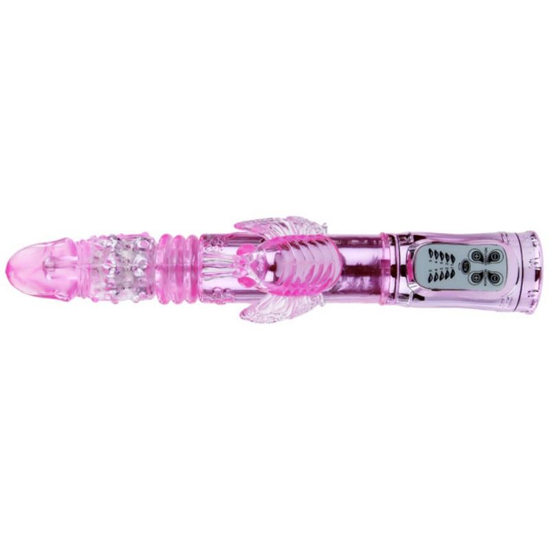 BAILE - WIEDERAUFLADBARER VIBRATOR MIT ROTATION UND POCHENDEN SCHMETTERLINGSSTIMULATOR - Sexotim