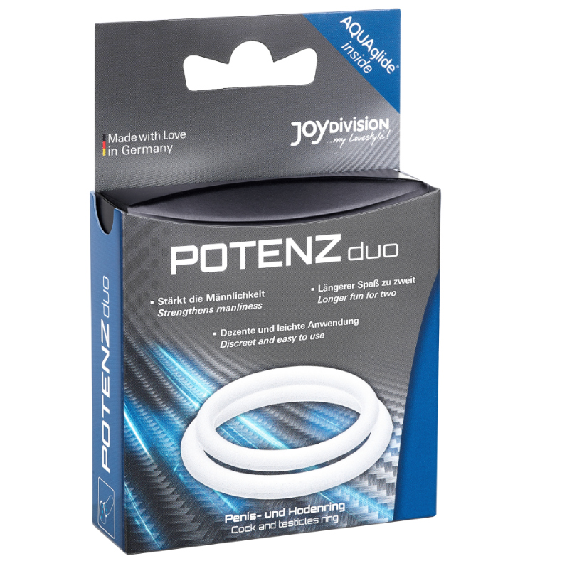 JOYDIVISION POTENZDUO - RINGE WEISS - M - Sexotim