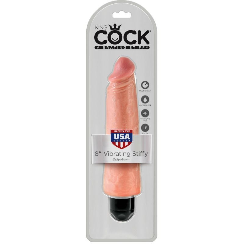 KING COCK - STIFFY REALISTISCHER VIBRATOR 20,3 CM NATUR - Sexotim