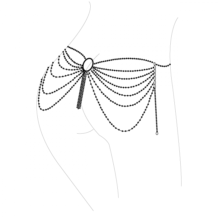 BIJOUX - MAGNIFIQUE METALLKETTE SCHMUCKSTÜCK FÜR SILBERNE TAILLE - Sexotim