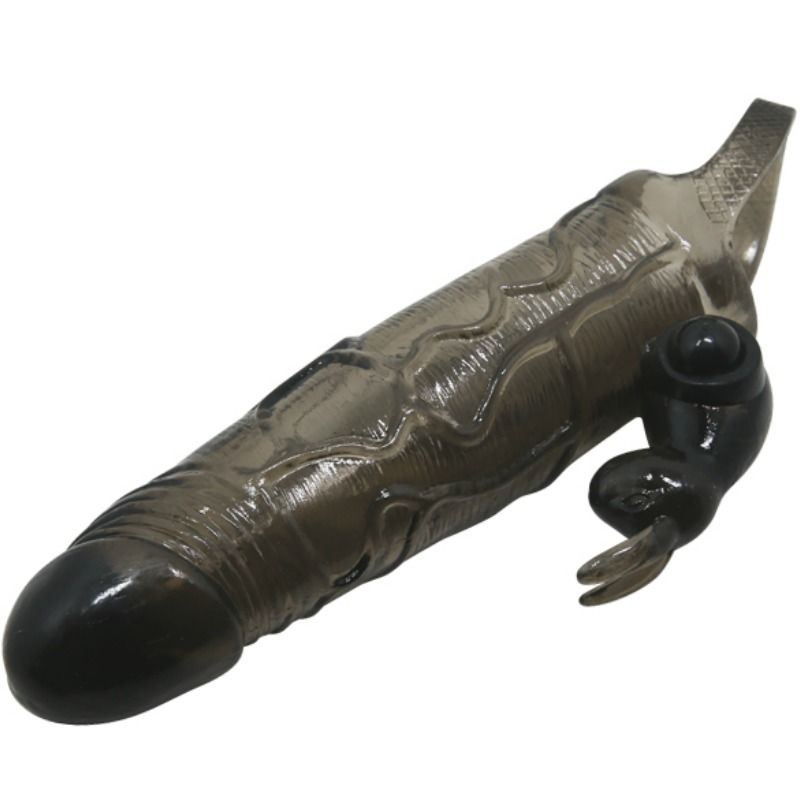 BAILE - BRAVE MAN PENISABDECKUNG MIT KANINCHEN SCHWARZ 16.5 CM - Sexotim