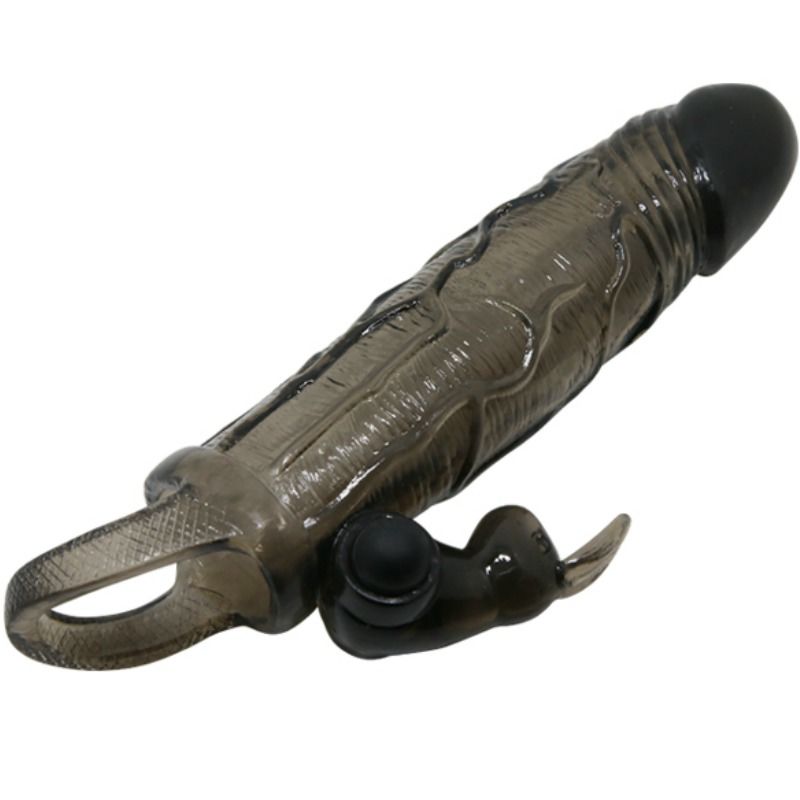 BAILE - BRAVE MAN PENISABDECKUNG MIT KANINCHEN SCHWARZ 16.5 CM - Sexotim