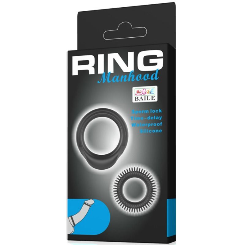 BAILE - KIT 2 SILIKONRINGE RING MANHOOD - Sexotim