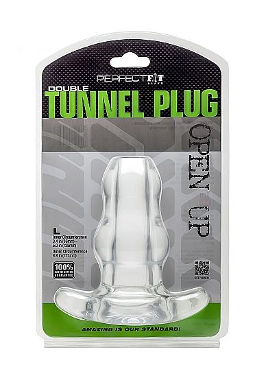 PERFECT FIT BRAND - DOPPELTUNNEL PLUG XL GROSS TRANSPARENT - Sexotim