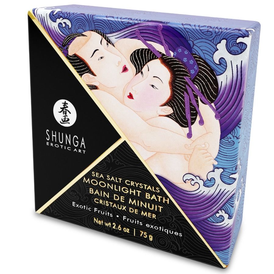 SHUNGA - BADESALZ MIT EXOTISCHEM LILA-GESCHMACK 75 GR - Sexotim