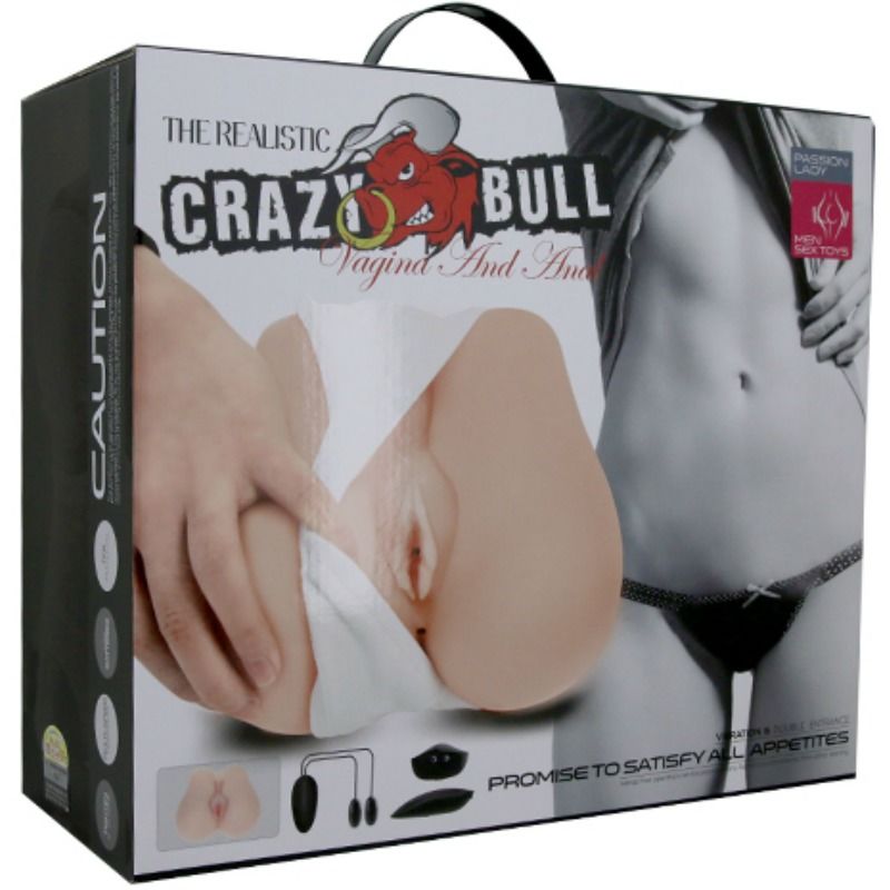 CRAZY BULL - REALISTISCHE VAGINA UND ANUS MIT VIBRATIONSPOSITION 3 - Sexotim