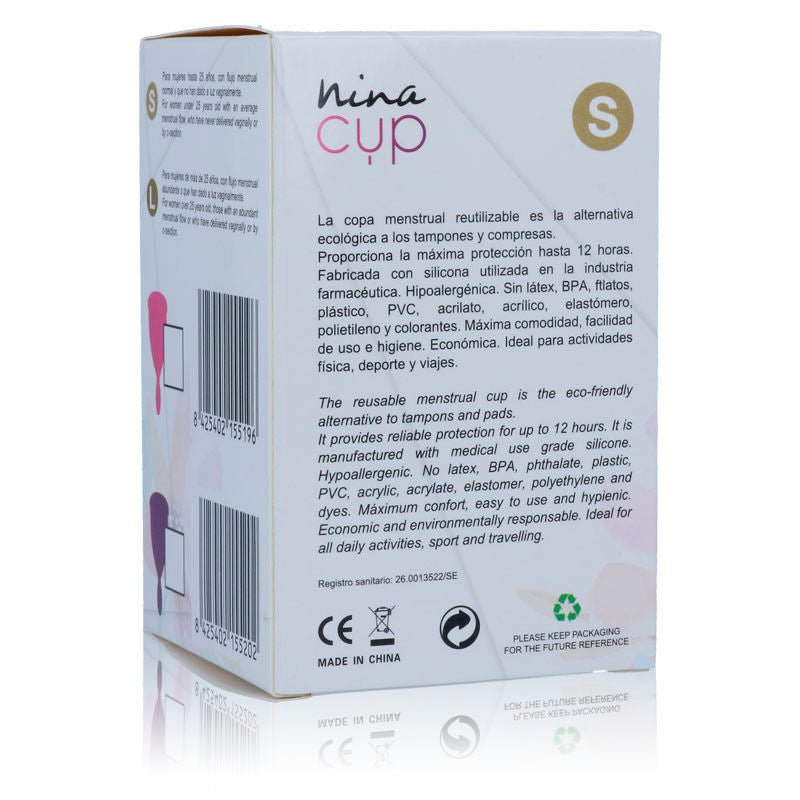 NINA KIKÍ - MENSTRUAL CUP ROSA - GRÖSSE S - Sexotim