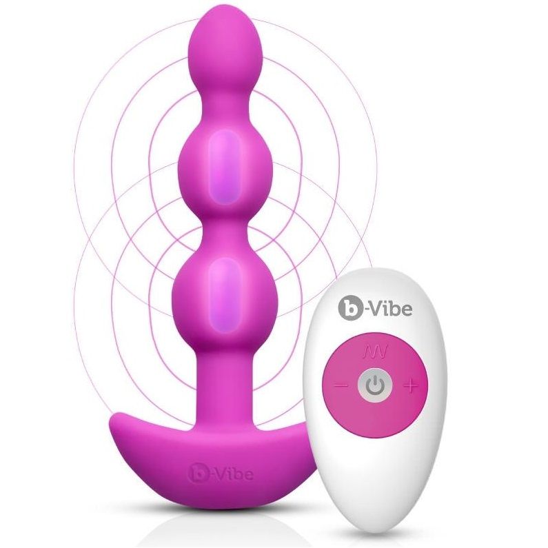 B-VIBE - TRIPLET ANAL FERNBEDIENUNGSPERLEN ROSA - Sexotim