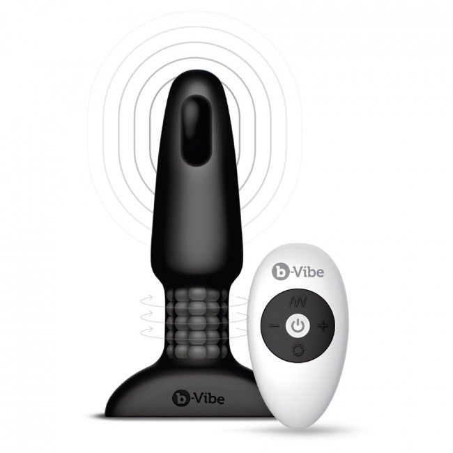 B-VIBE - RIMMING FERNBEDIENUNG ANAL PLUG 2 SCHWARZ - Sexotim