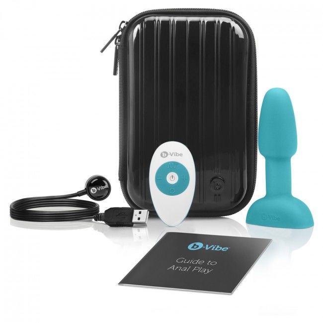 B-VIBE - RIMMING ANALPLUG MIT FERNBEDIENUNG, PETITE TEAL - Sexotim