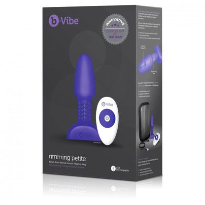 B-VIBE - RIMMING ANALPLUG MIT FERNBEDIENUNG PETITE FLIEDER - Sexotim