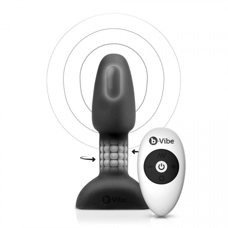 B-VIBE - RIMMING ANALPLUG MIT FERNBEDIENUNG PETITE SCHWARZ - Sexotim