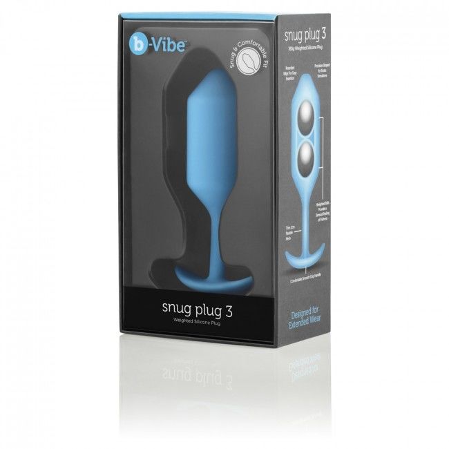 B-VIBE - SNUG ANAL PLUG 3 HIMMELBLAU - Sexotim