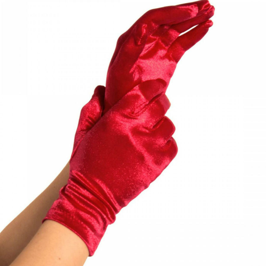 LEG AVENUE - SATIN-HANDSCHUHE ROT - Sexotim