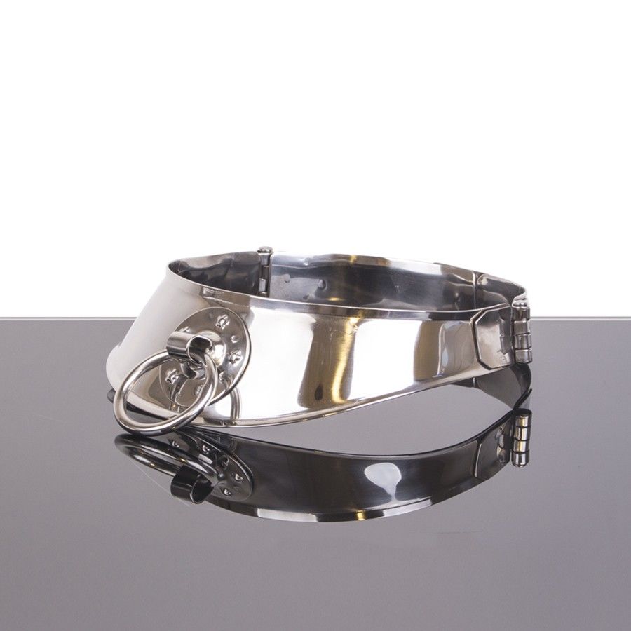 METAL HARD - RÜCKHALTEHALSBAND MIT RING - Sexotim