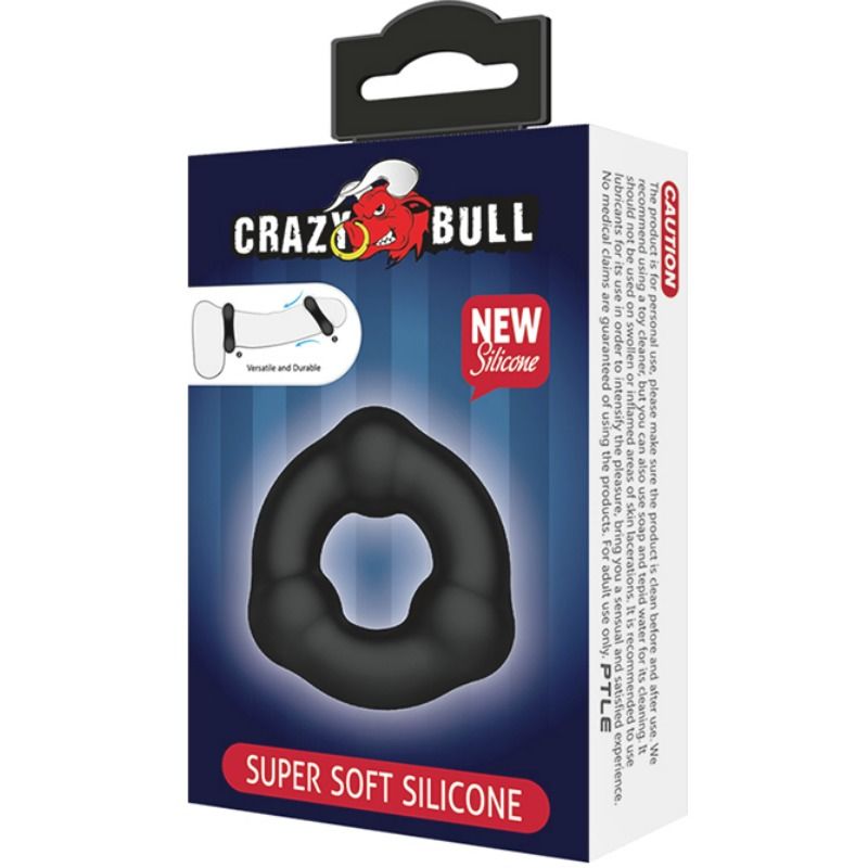 CRAZY BULL - SUPERWEICHER SILIKONRING MIT KNOCHEN - Sexotim