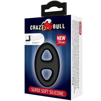 CRAZY BULL - SUPERWEICHER DOPPELTER SILIKONRING - Sexotim