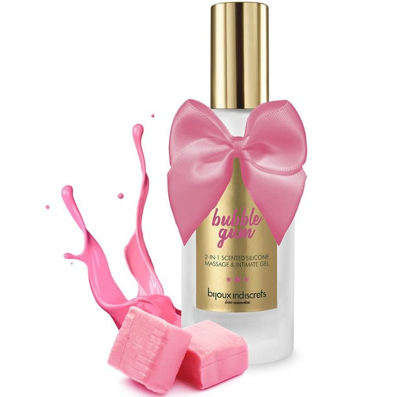 BIJOUX - BUBBLE GUM GEL 2 IN 1 SILIKON ERDBEERKUMMI 100 ML - Sexotim