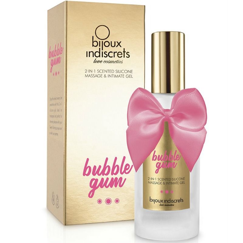 BIJOUX - BUBBLE GUM GEL 2 IN 1 SILIKON ERDBEERKUMMI 100 ML - Sexotim