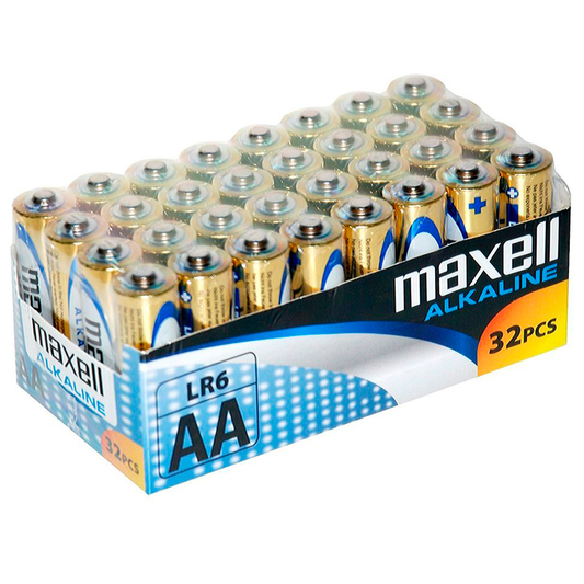 MAXELL - BATTERIE ALCALINA AA LR6 PACK*32 UDS - Sexotim