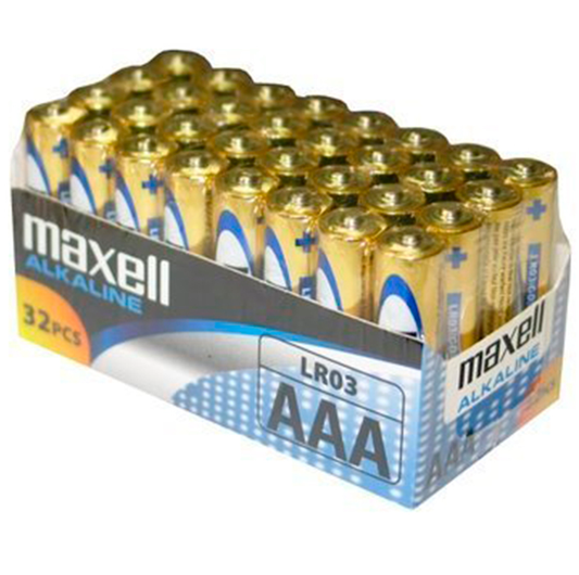 MAXELL - BATTERIE AAA LR03 PACK*32 UDS - Sexotim