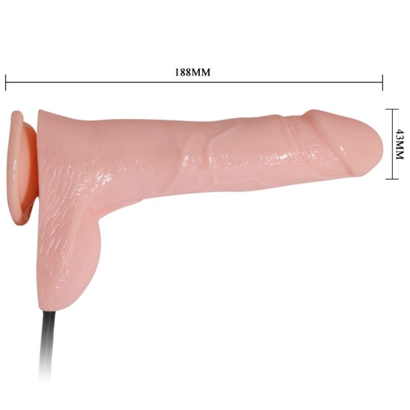 BAILE - REALISTISCHER VIBRIERENDER UND AUFBLASBARER DILDO 18.8 CM - Sexotim