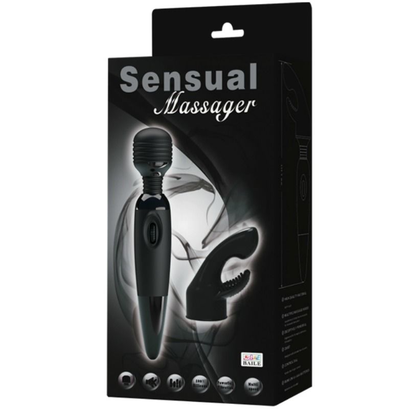 BAILE - SINNLICHER MASSAGER MIT AUSWECHSELBAREM KOPF - Sexotim