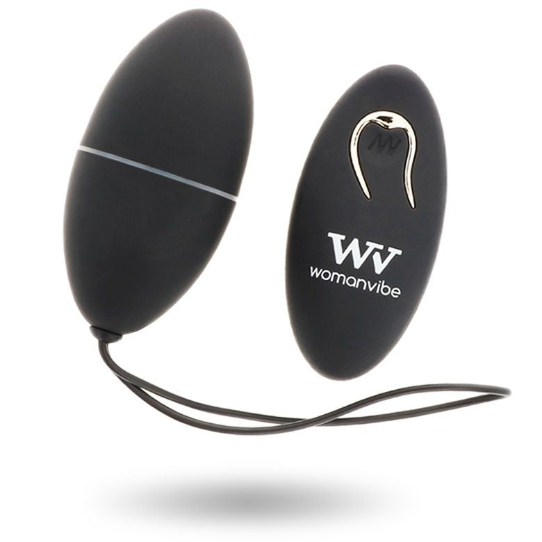 WOMANVIBE - ALSAN EGG FERNBEDIENUNG SCHWARZ SILIKON SCHWARZ - Sexotim