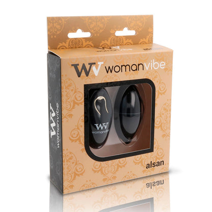 WOMANVIBE - ALSAN EGG FERNBEDIENUNG SCHWARZ SILIKON SCHWARZ - Sexotim