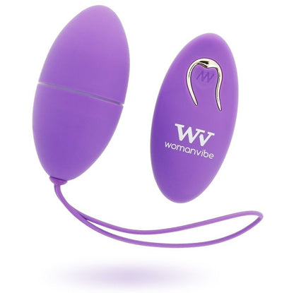 WOMANVIBE - ALSAN EGG REMOTE CONTROL SCHWARZES SILIKON LILA - Sexotim