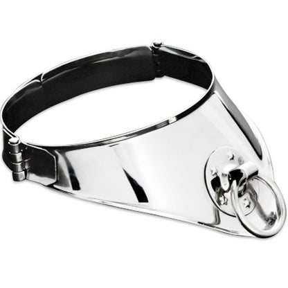 METAL HARD - FESTHALTUNGSHALSBAND MIT RING UND VORHNGESCHLOSS 12,5 CM - Sexotim