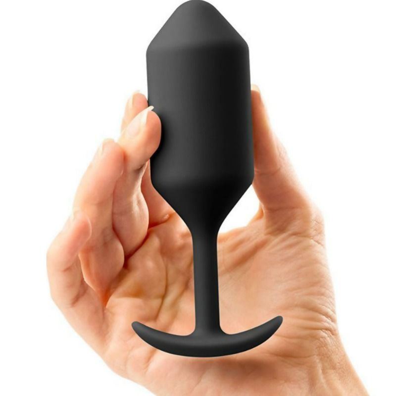 B-VIBE Snug Plug 3 - Analplug aus seidenweichem Silikon, 13x3,2 cm, hypoallergen, tauchfähig, inklusive Reisebox - Sexotim