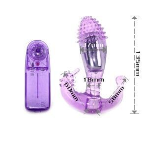 BAILE - FLIEDERFARBENER VAGINAL UND ANALSTIMULATOR MIT VIBRATION - Sexotim