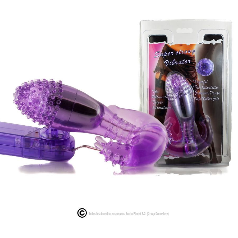 BAILE - FLIEDERFARBENER VAGINAL UND ANALSTIMULATOR MIT VIBRATION - Sexotim